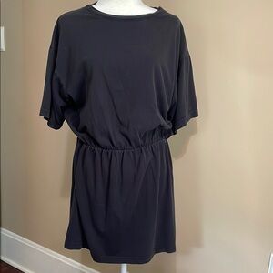 Chic Black Mini Dress with Sunbelt